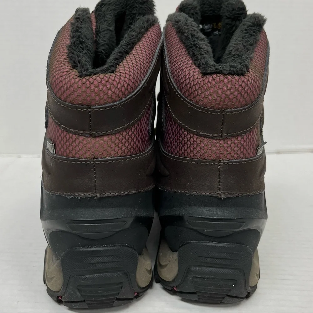 EUC Merrell Waterproof Brown and Pink Leather Winter Hiking Boot - Polorand 8.5